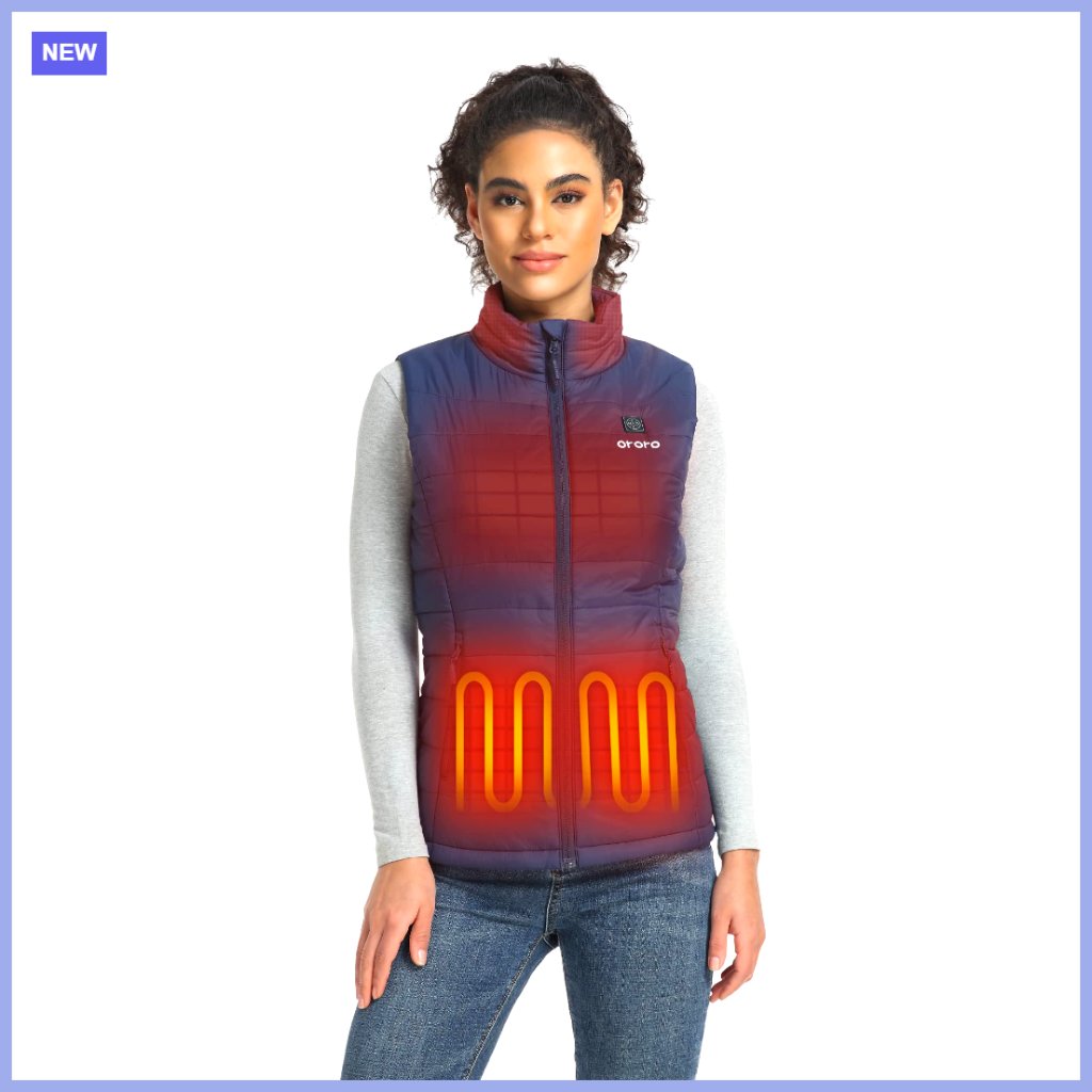 Lightweight Heated Puffer Vest With Usb-C Rechargeable Battery